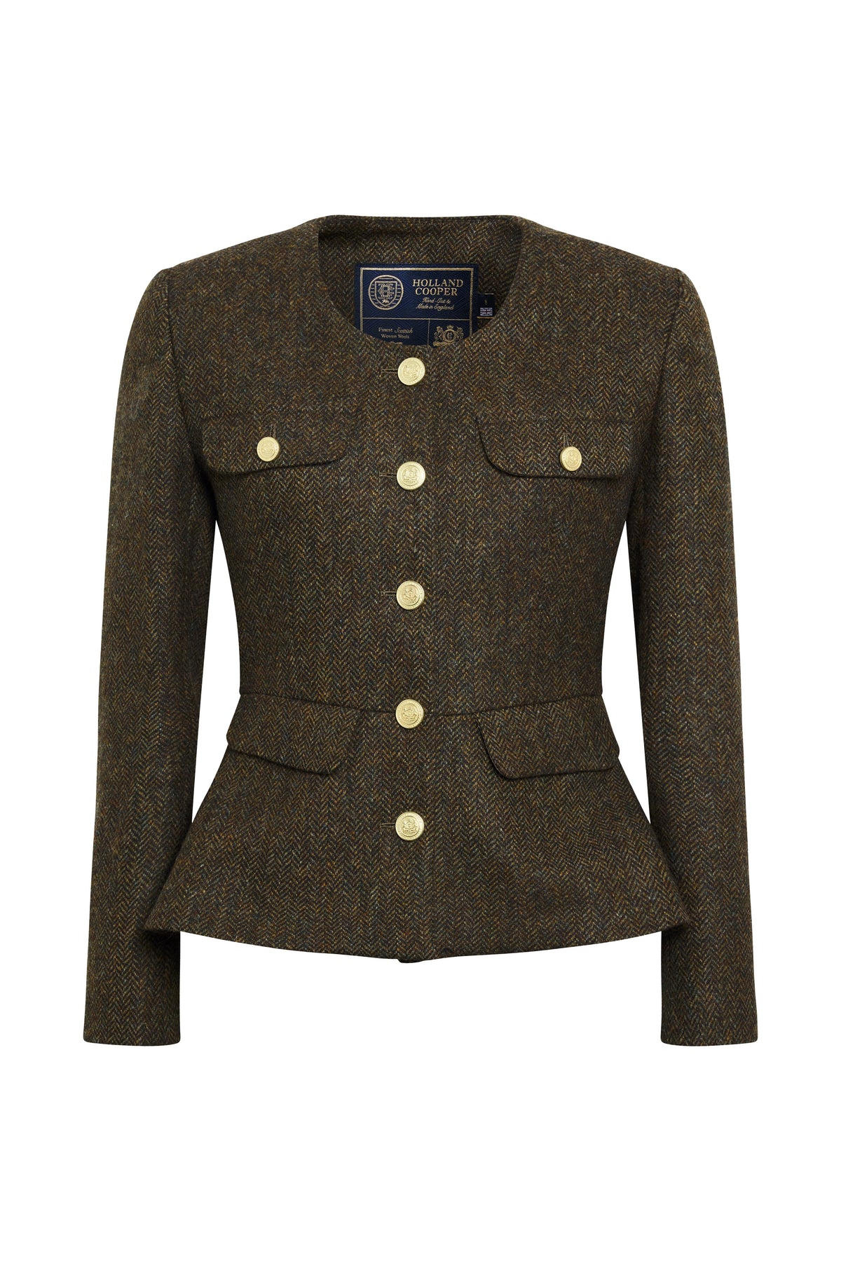 Ali Woods' Cheltenham Look (Dark Green Herringbone)