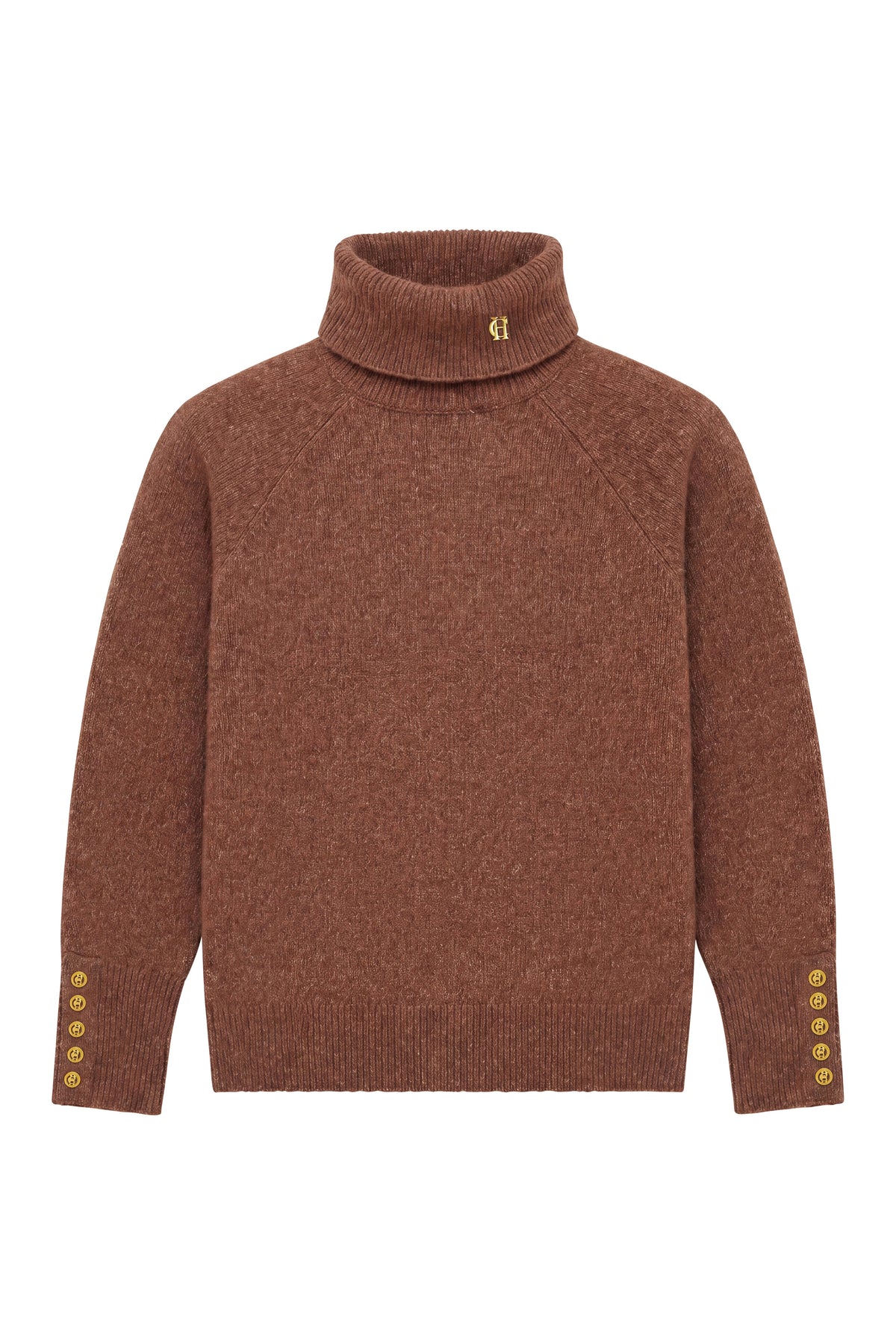 Tori Roll Neck Knit (Latte)