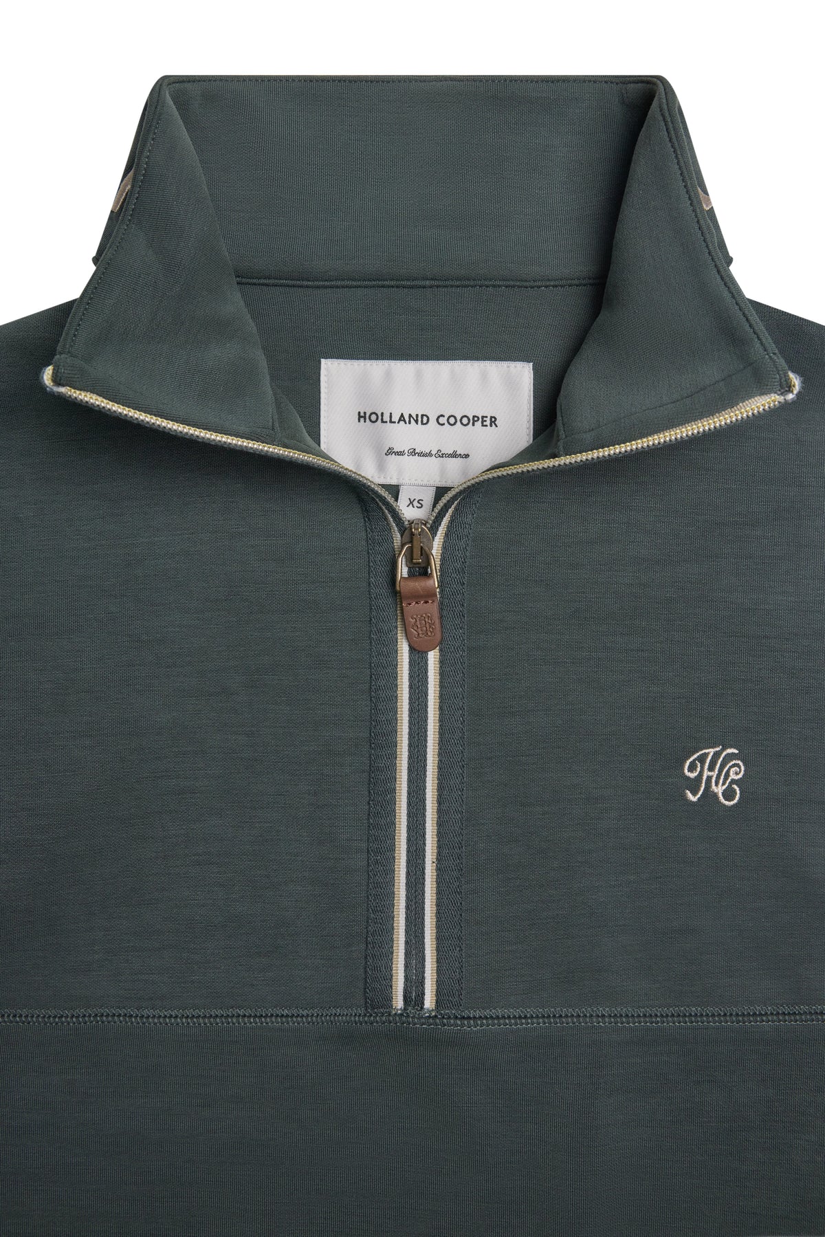 Windsor Quarter Zip Sweat (Ivy Green)