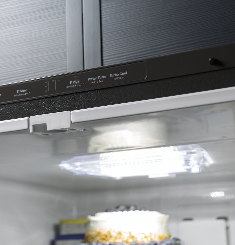 21.0 CuFt Bottom-Mount Refrigerator in Stainless Steel with Sliding Snack Drawer