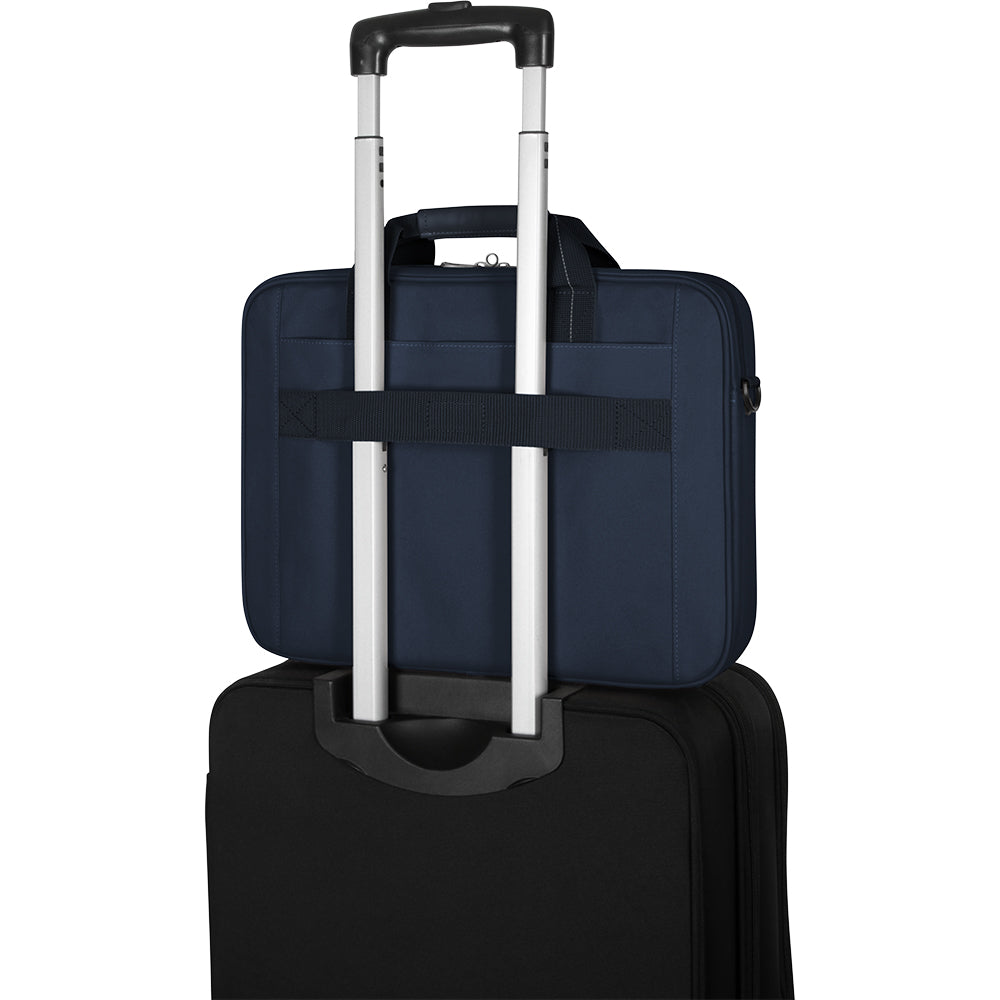 15-16” Classic Slim Briefcase - Navy Blue