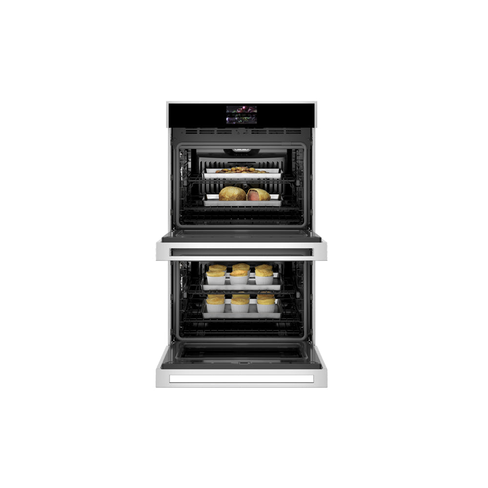 30-inch Smart Double Self Cleaning Convection Wall Oven - Stainless Steel