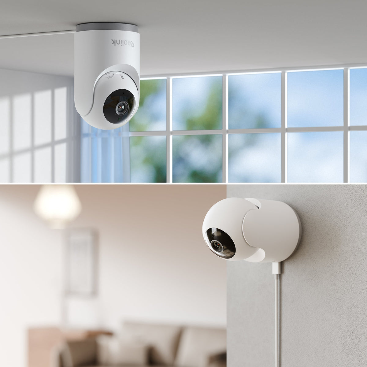 E331 2K+ Indoor Pan-Tilt Plug-in Wi-Fi Camera with Auto-Tracking + Cry Detection - White