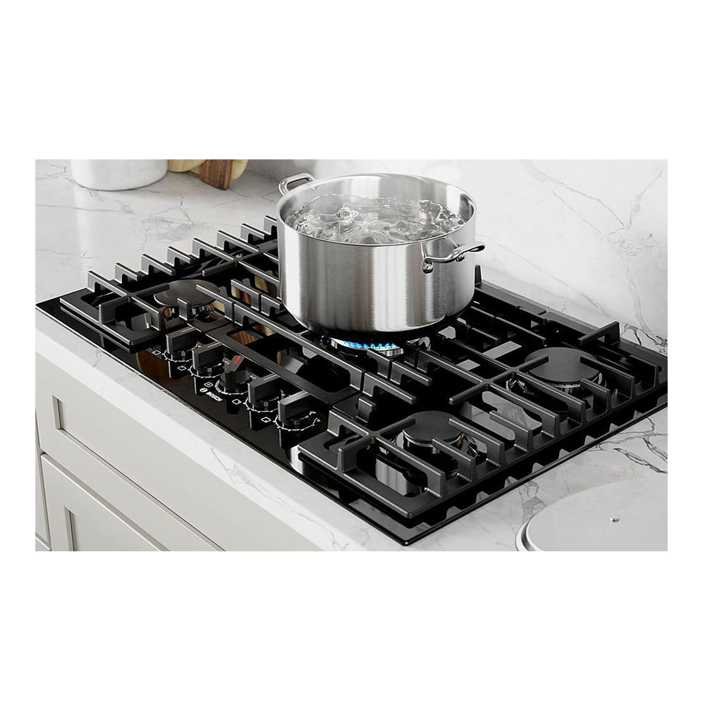30-Inch 800 Series Gas Cooktop - Black