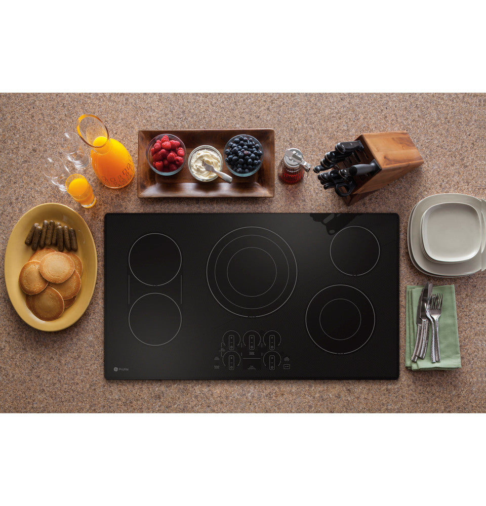 36" 5-Element Electric Cooktop in Black with Guided Cooking