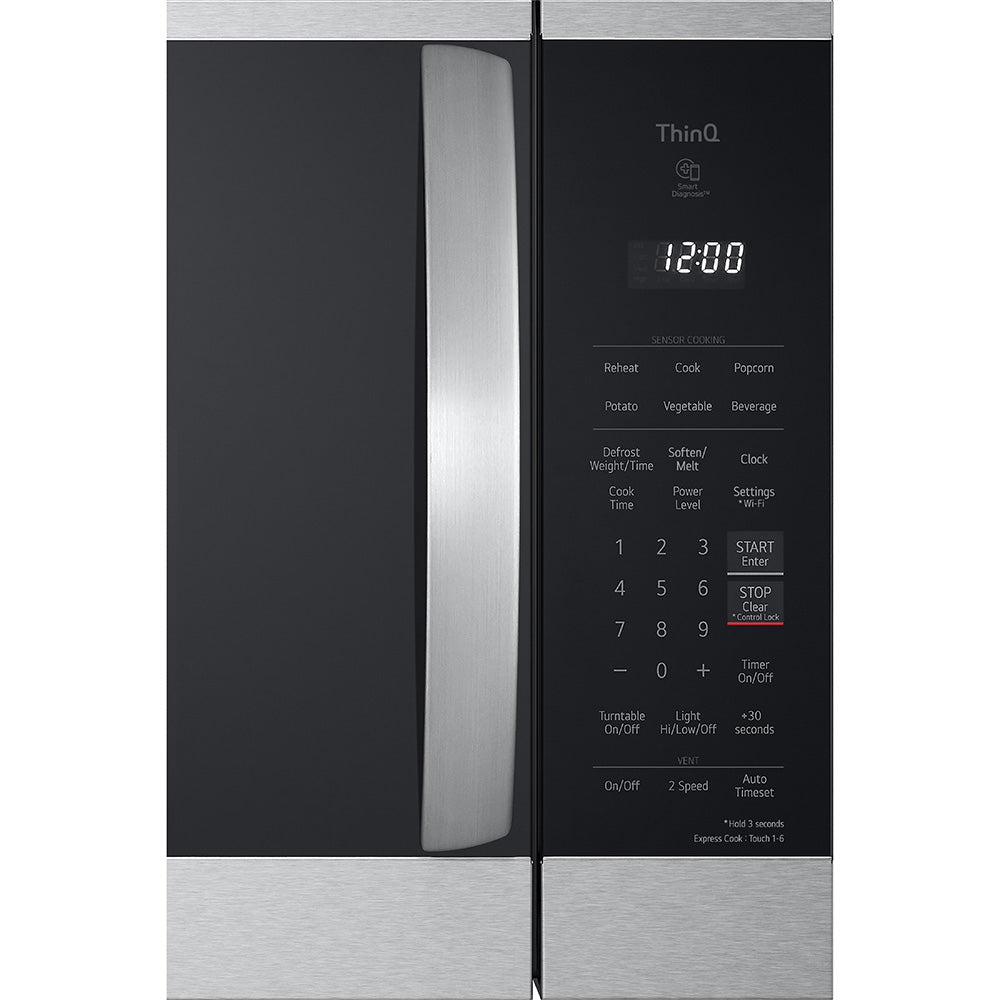 1.8 CuFt Smart 1000 Wattage Over-the-Range Microwave in Stainless Steel with Sensor Cook