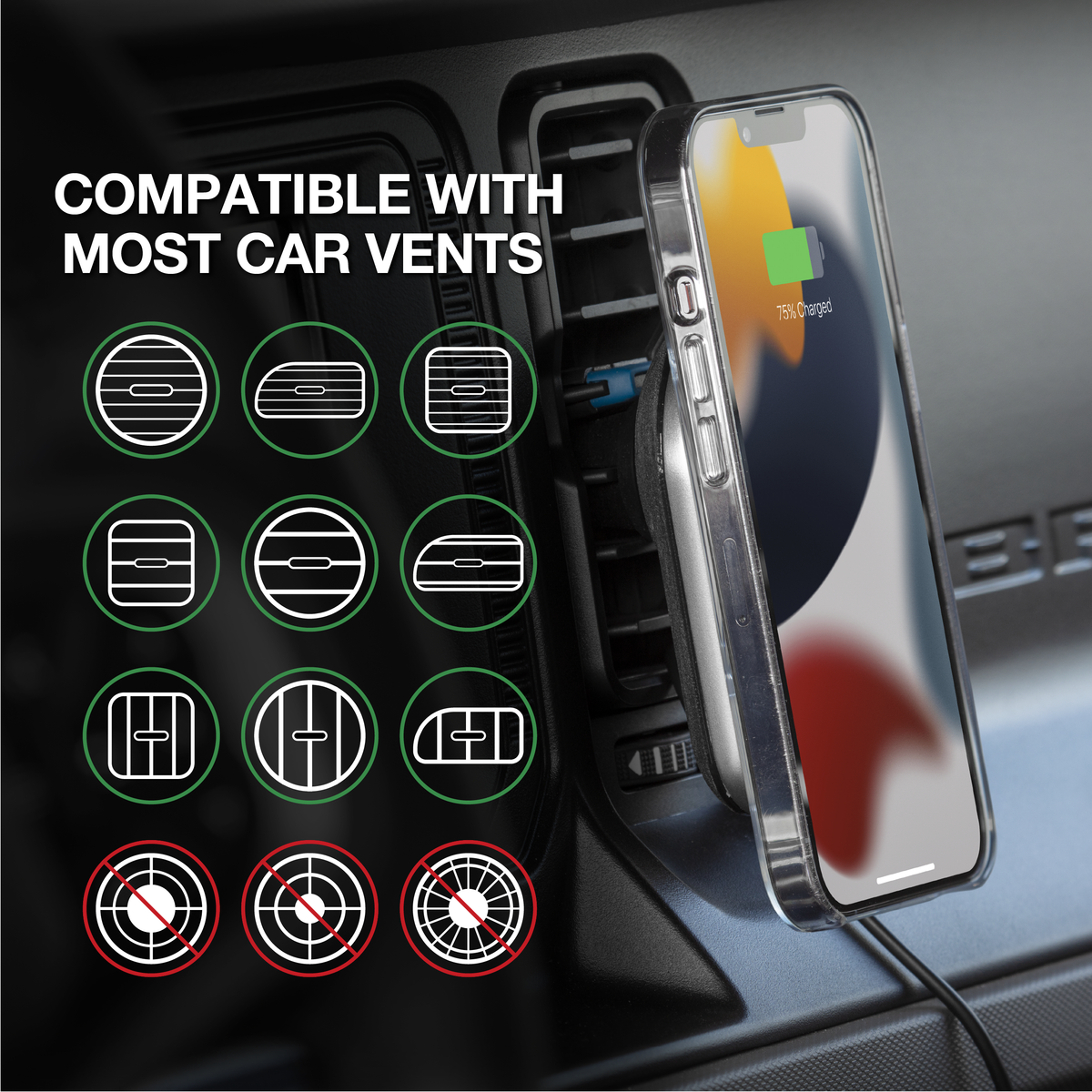 Scosche MagicMount Pro Charge5 Dash/Vent