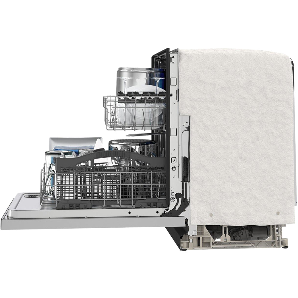 50 dBA Front Control Dual Power Filtration Dishwasher in Stainless Steel