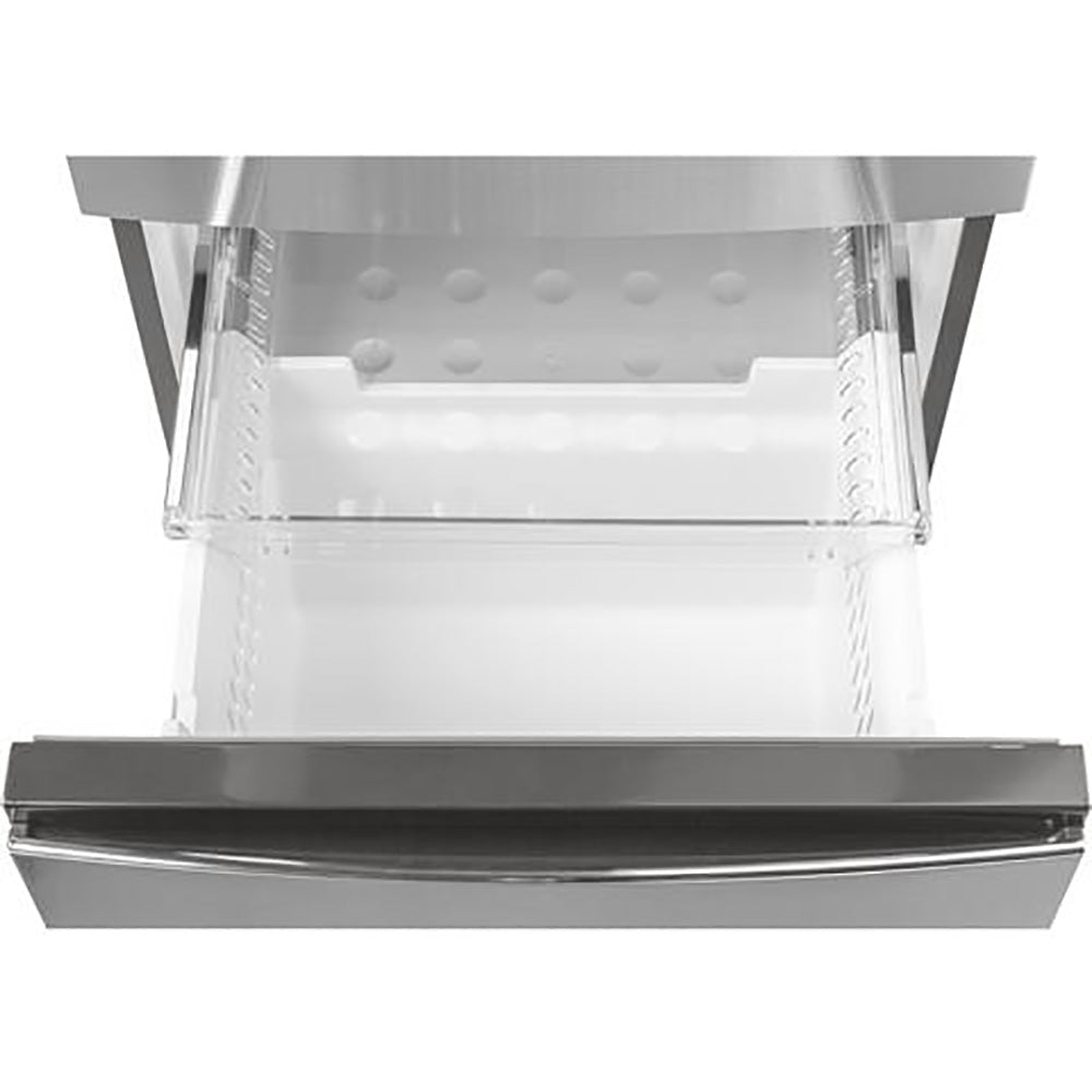 11.9 CuFt Bottom-Mount Refrigerator in Stainless Steel with Temperature-Controlled Drawer