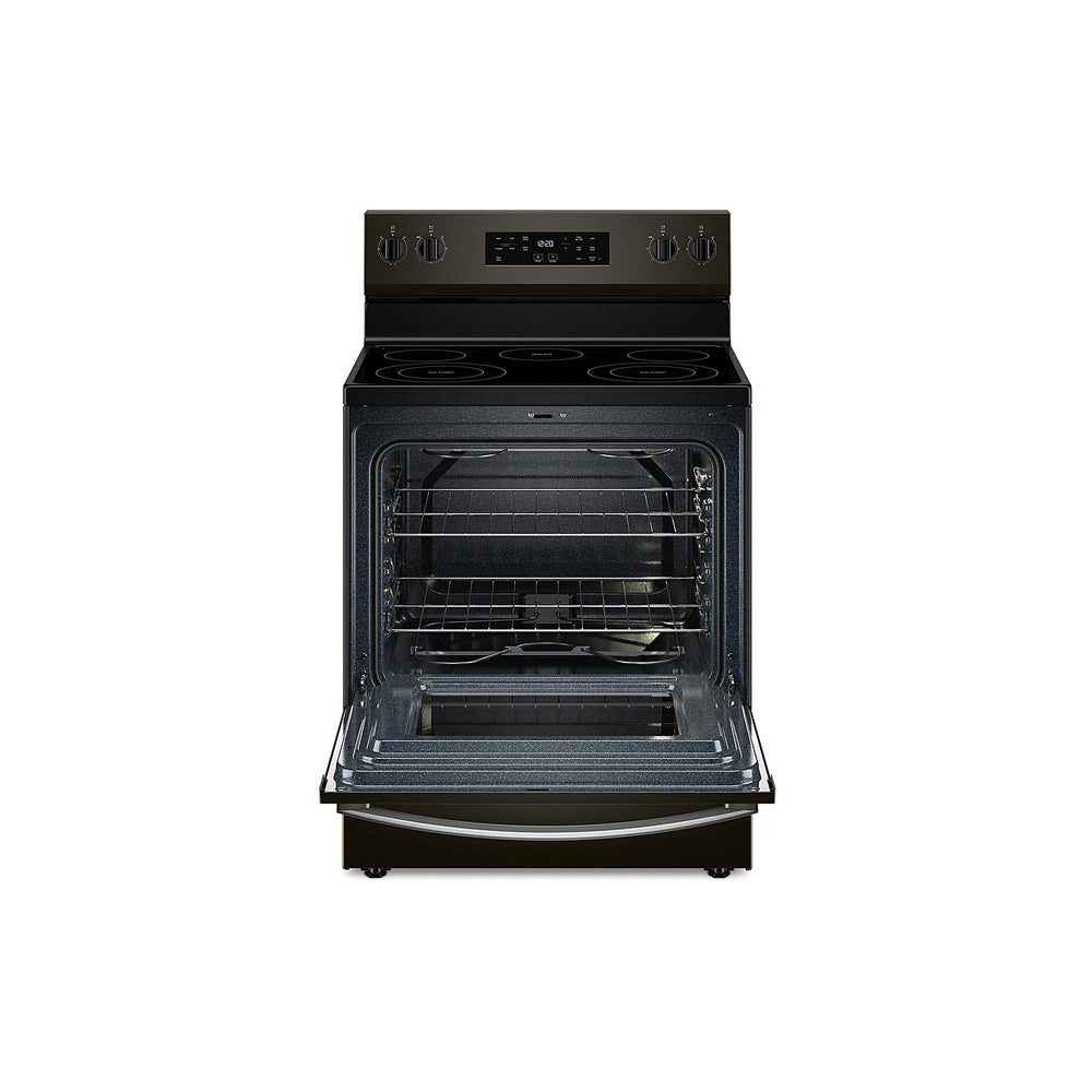 5.3 CuFt Freestanding Electric Range in Black Stainless Steel
