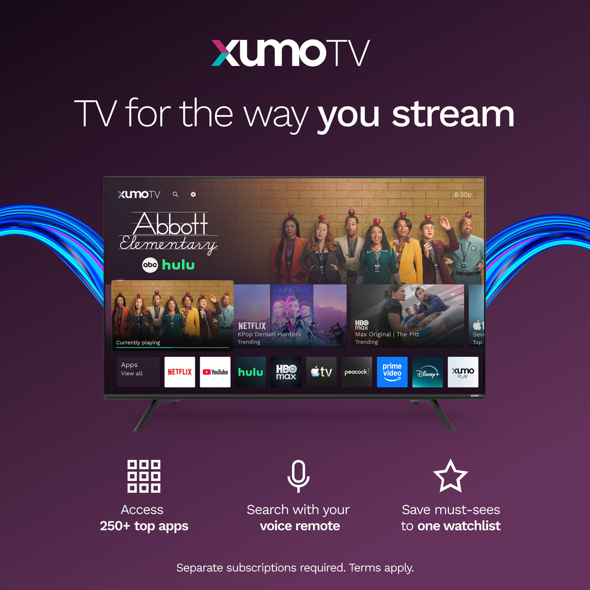 50” 4K UHD HDR Frameless Xumo TV