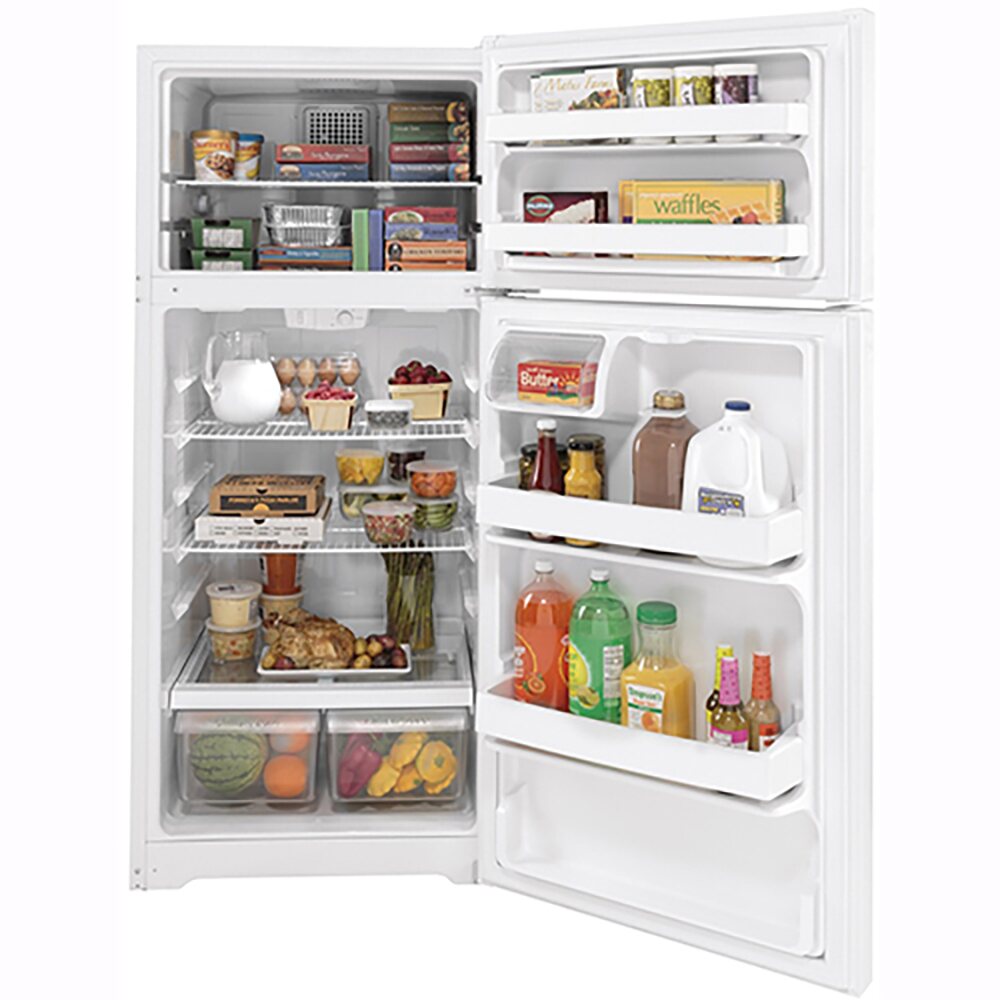 16.6 CuFt Top-Mount Refrigerator in White
