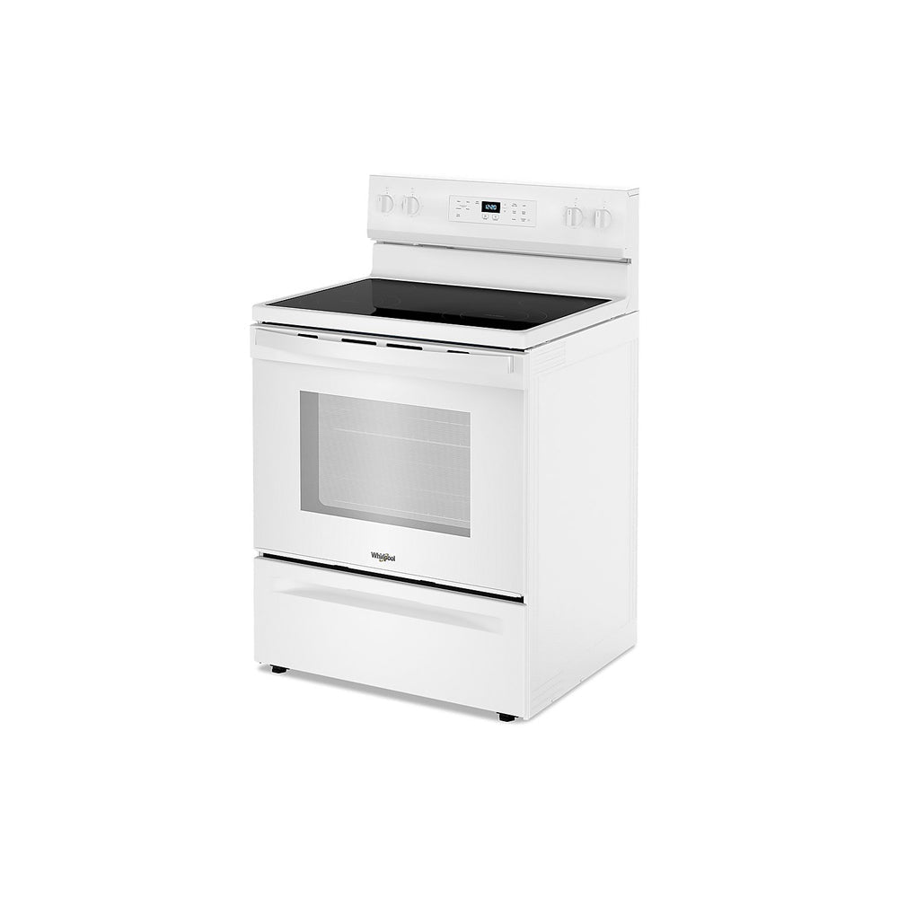 30-inch Electric Range with Steam Clean - White