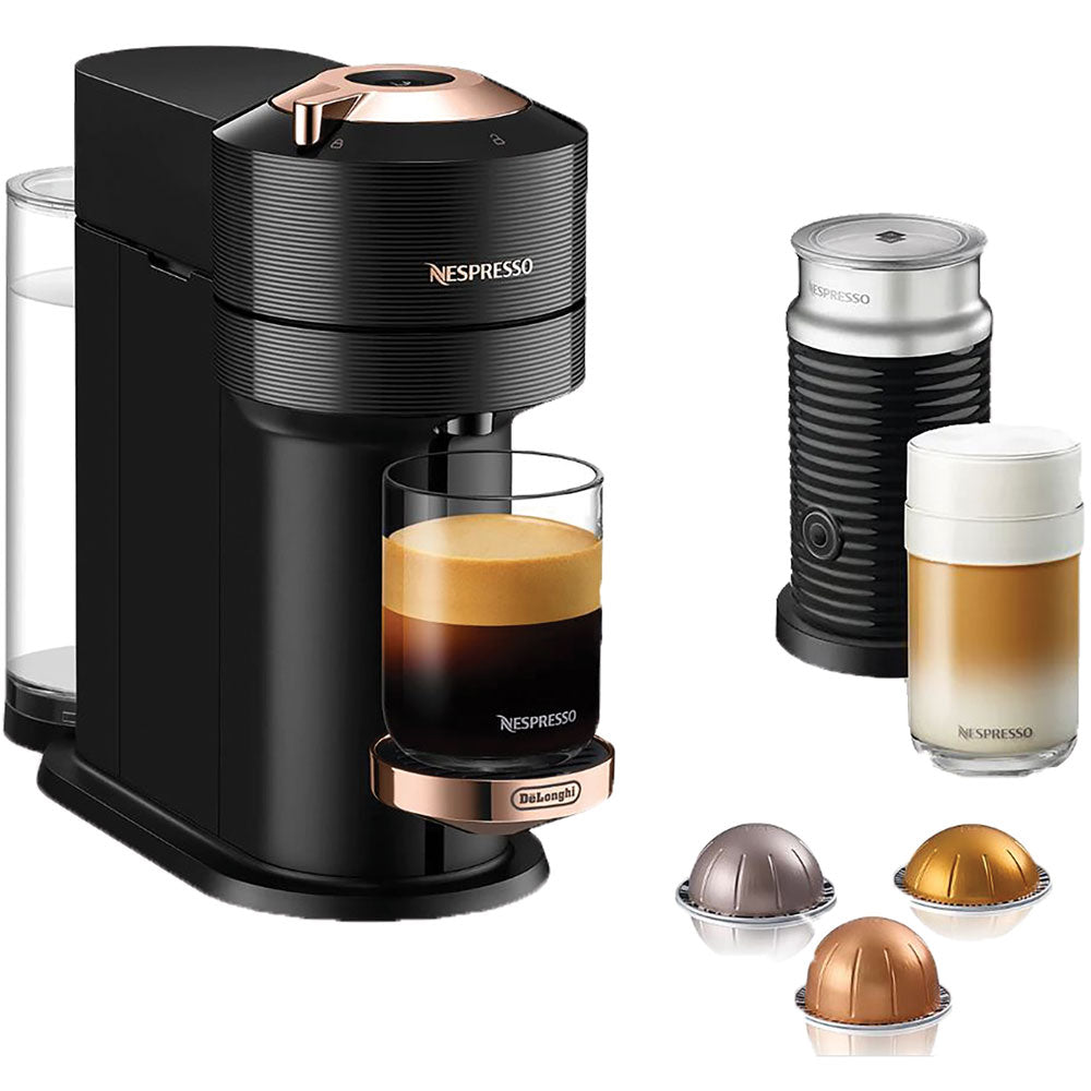 Vertuo Next Coffee & Espresso Machine in Rose Gold with Aeroccino