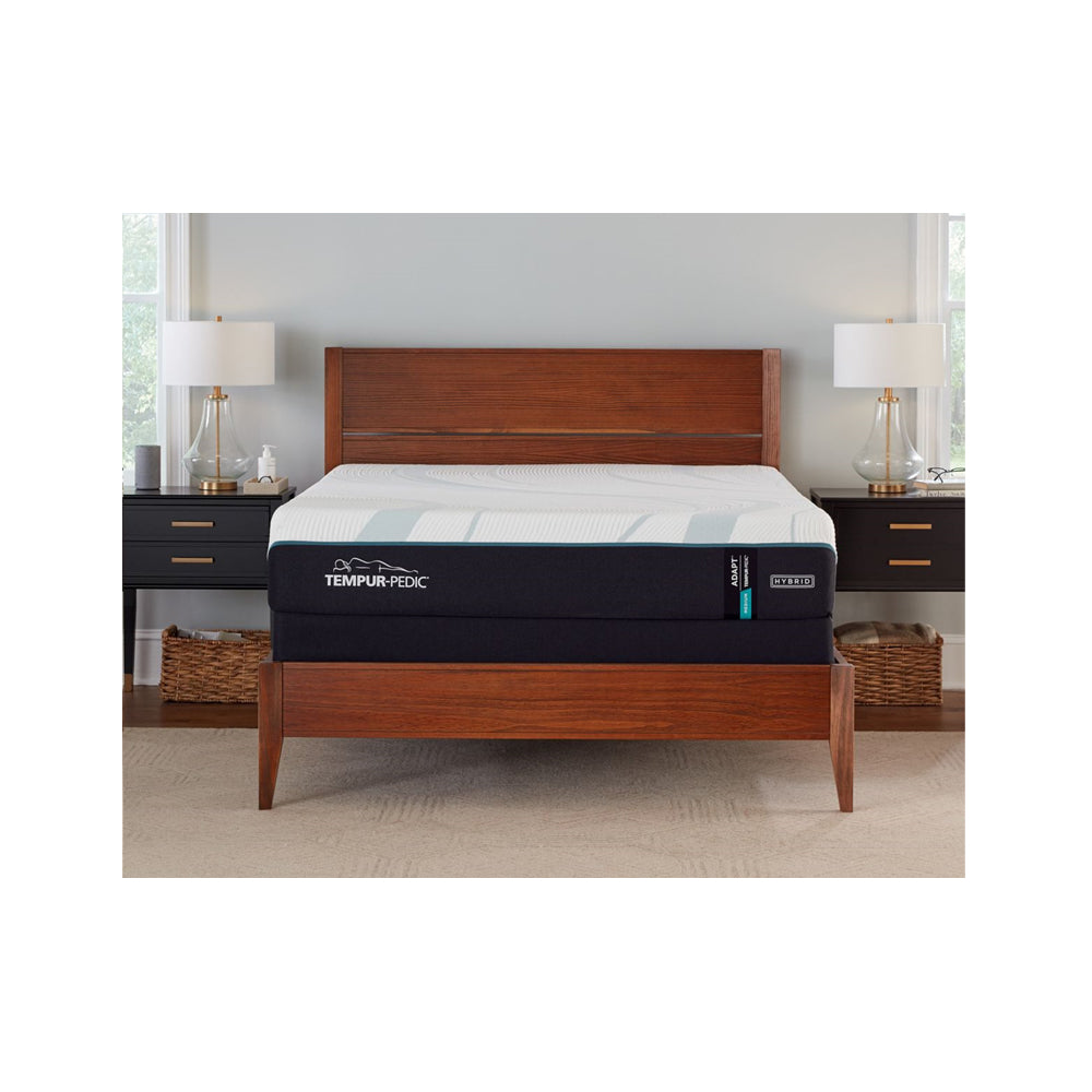 TEMPUR-Adapt® 2.0 Medium Hybrid Tight Top Twin Mattress - Black/White
