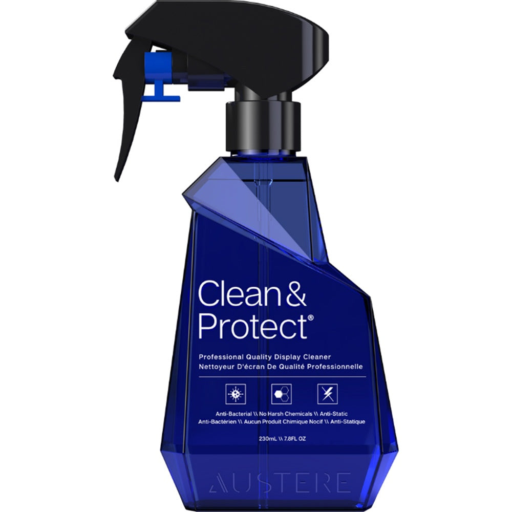 V Series \\ Power 4-Outlet with 4K HDMI Cable 2.5m & Clean 230ml Dual-Sided Anti-Bacterial Display Cleaner