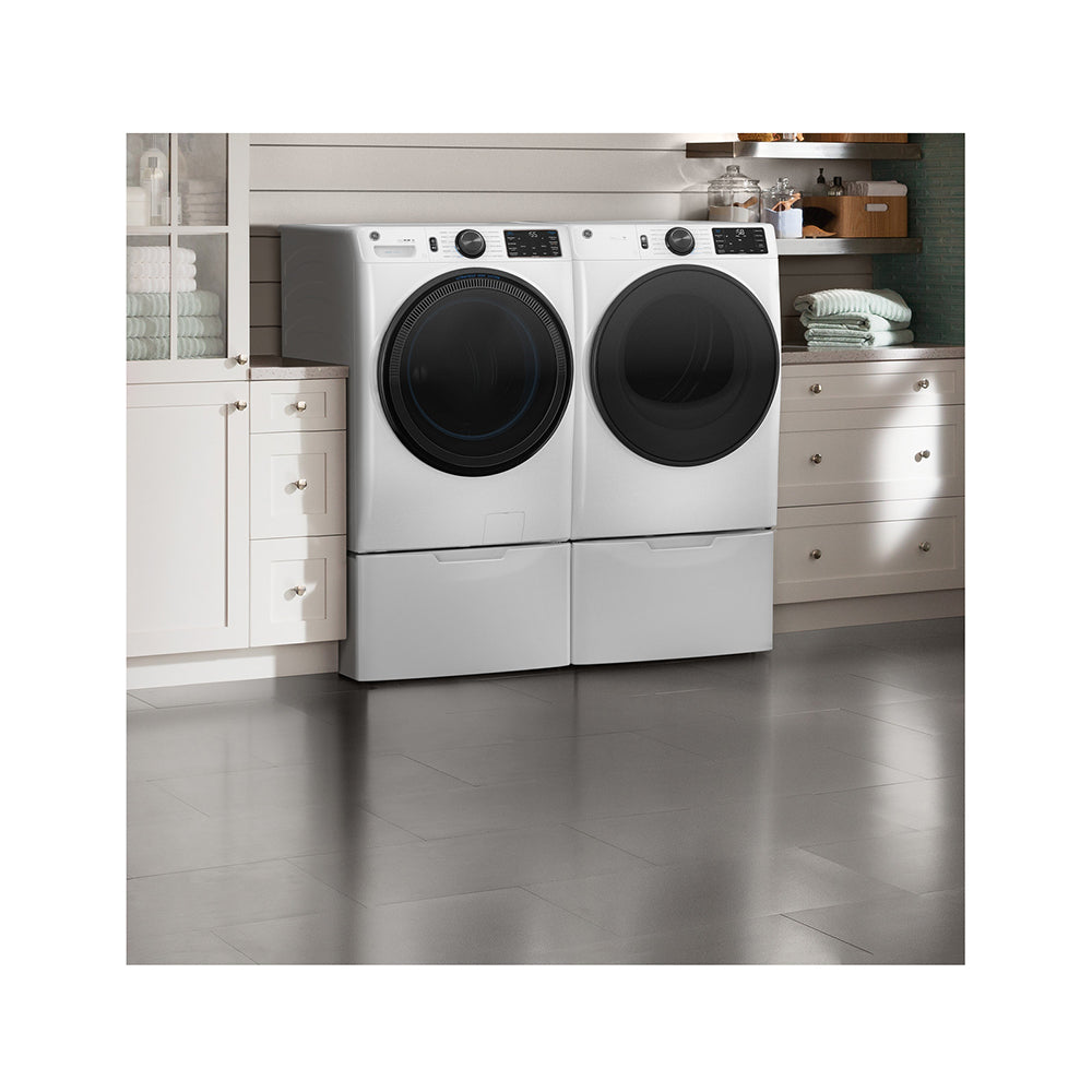 5.0 CuFt Smart Front Load White Electric Washer with UltraFresh Vent System
