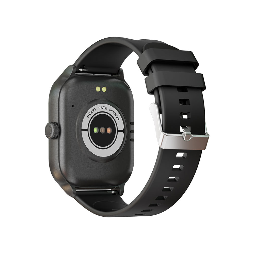 2" Touch Screen Smartwatch with Heart Rate Monitor - Black