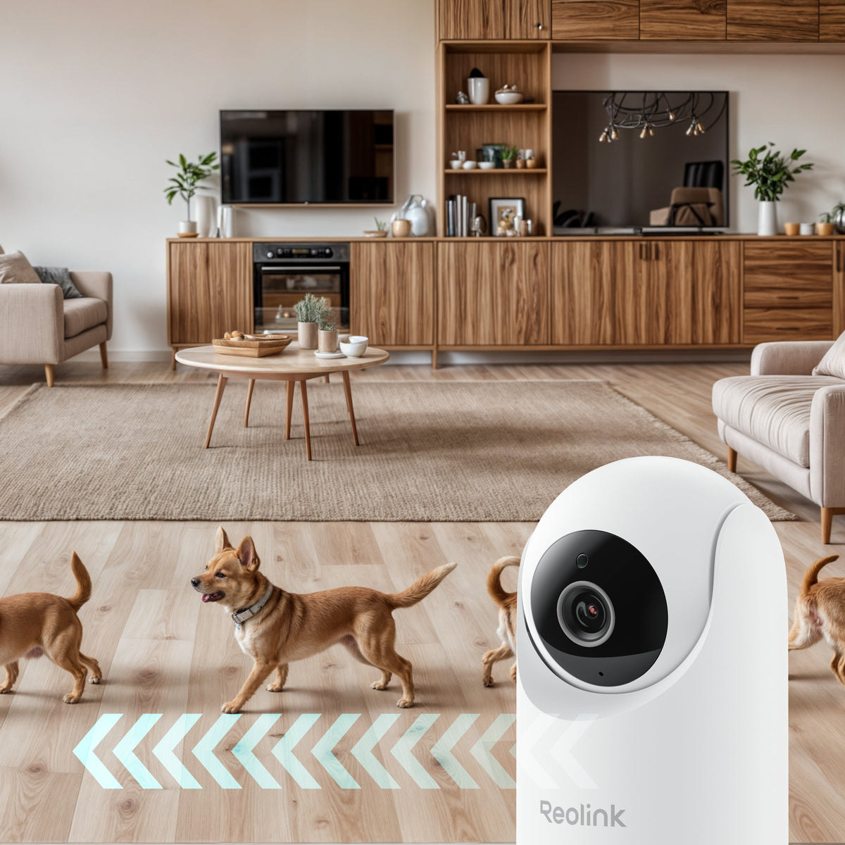 E331 2K+ Indoor Pan-Tilt Plug-in Wi-Fi Camera with Auto-Tracking + Cry Detection - White
