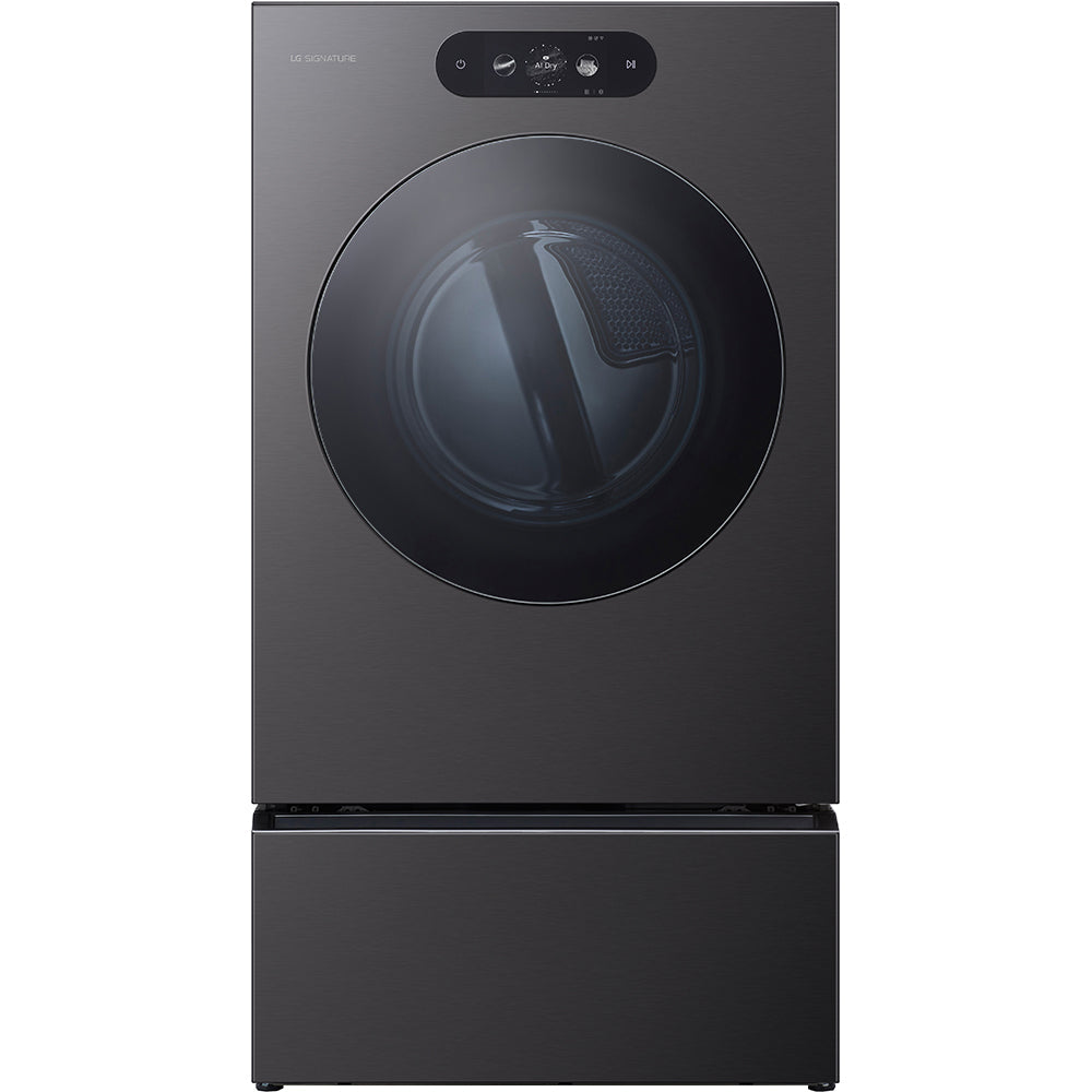 29" Laundry Pedestal - Brushed Black Steel