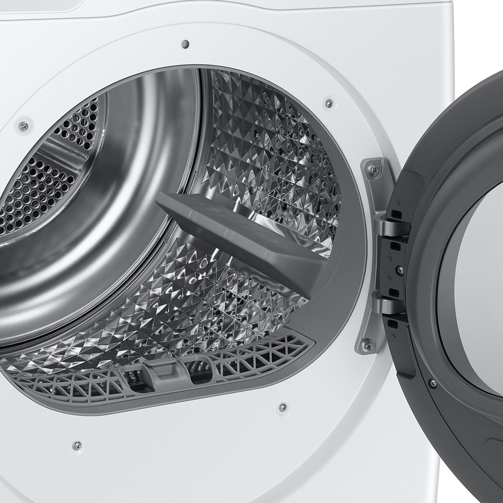 4.0 CuFt Smart Steam White Electric Dryer with Heat Pump Technology