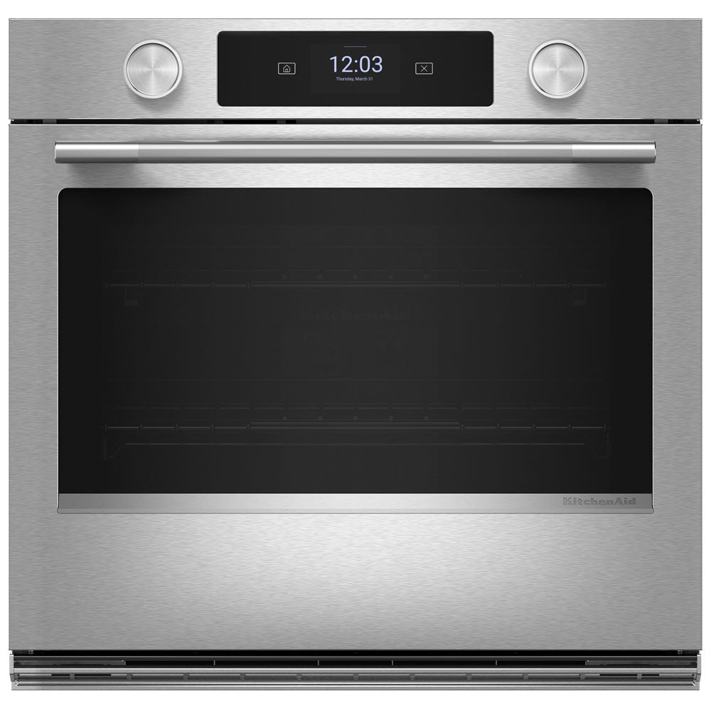 27" Smart Electric Single Wall Oven with Assisted Cooking Modes - PrintShield Stainless