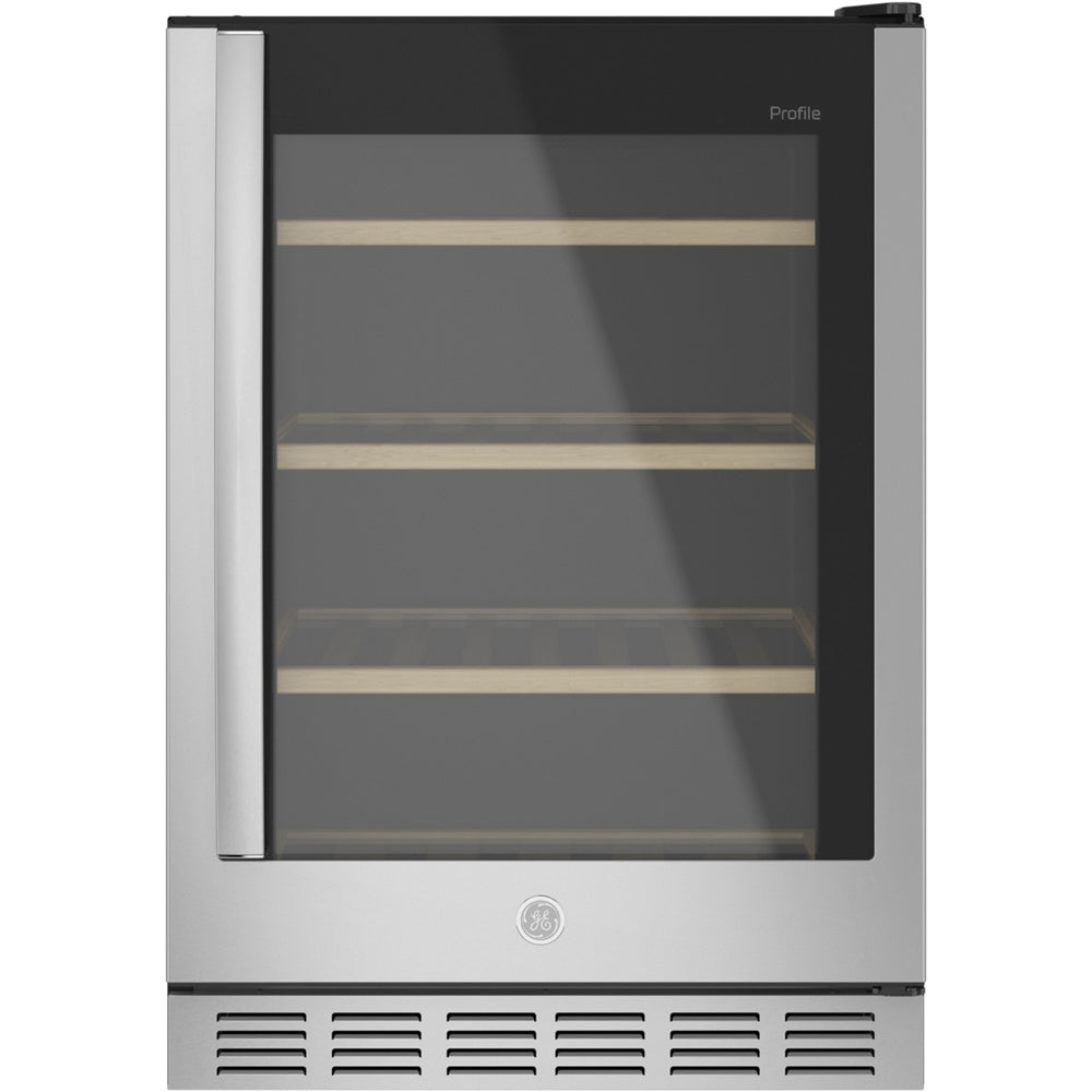 5.1 CuFt 155 Can/52-Bottle Beverage Center in Stainless Steel