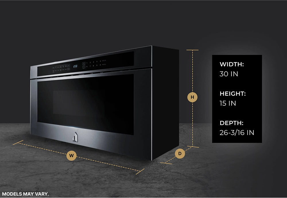 30" Under-Counter Microwave Oven in Stainless Steel