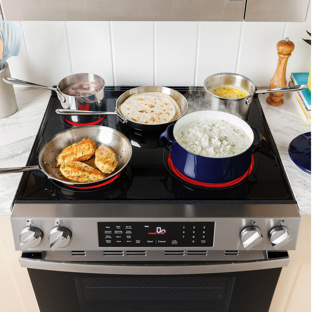 5.3 CuFt Convection Slide-In Electric Range in Stainless Steel