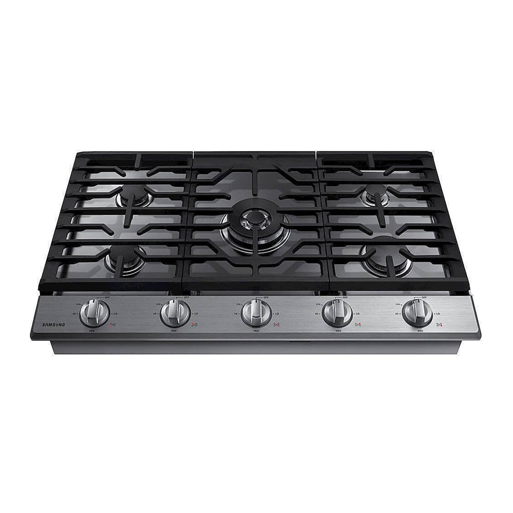 30-Inch Smart Gas Cooktop with Illuminated Knobs in Stainless Steel