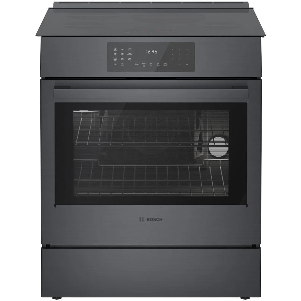 30-inch Slide-In Induction Range with 4 Elements - Black Stainless Steel