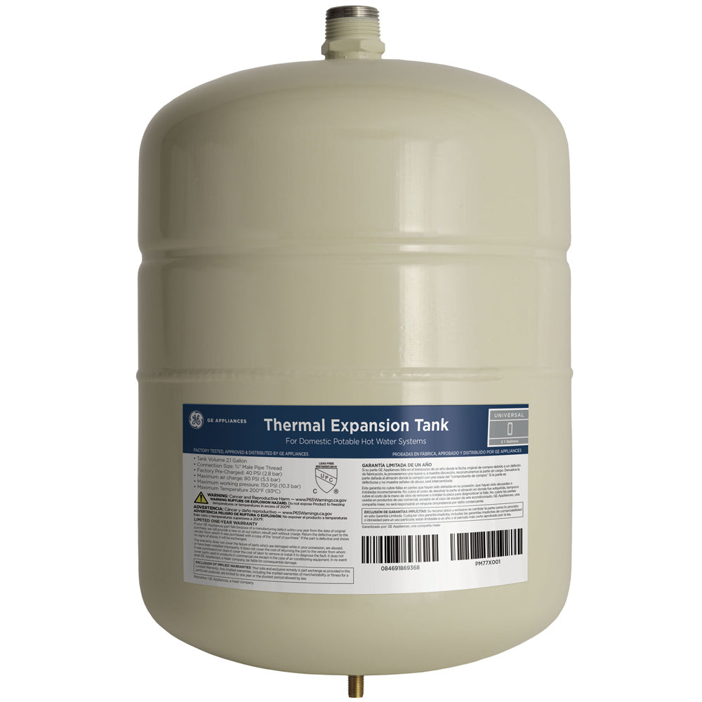 18 Gallon 5,500 Watt Low Boy Water Heater with 2.1 Gal Water Expansion Tank with Water Heater Hoses and Drip Pan
