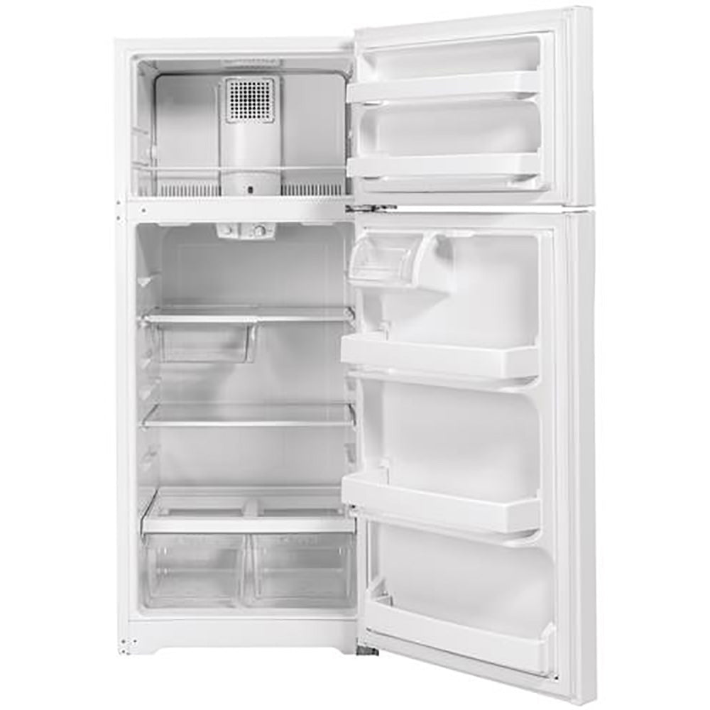 17.5 CuFt Top-Mount Refrigerator in White with Sliding Deli Drawer