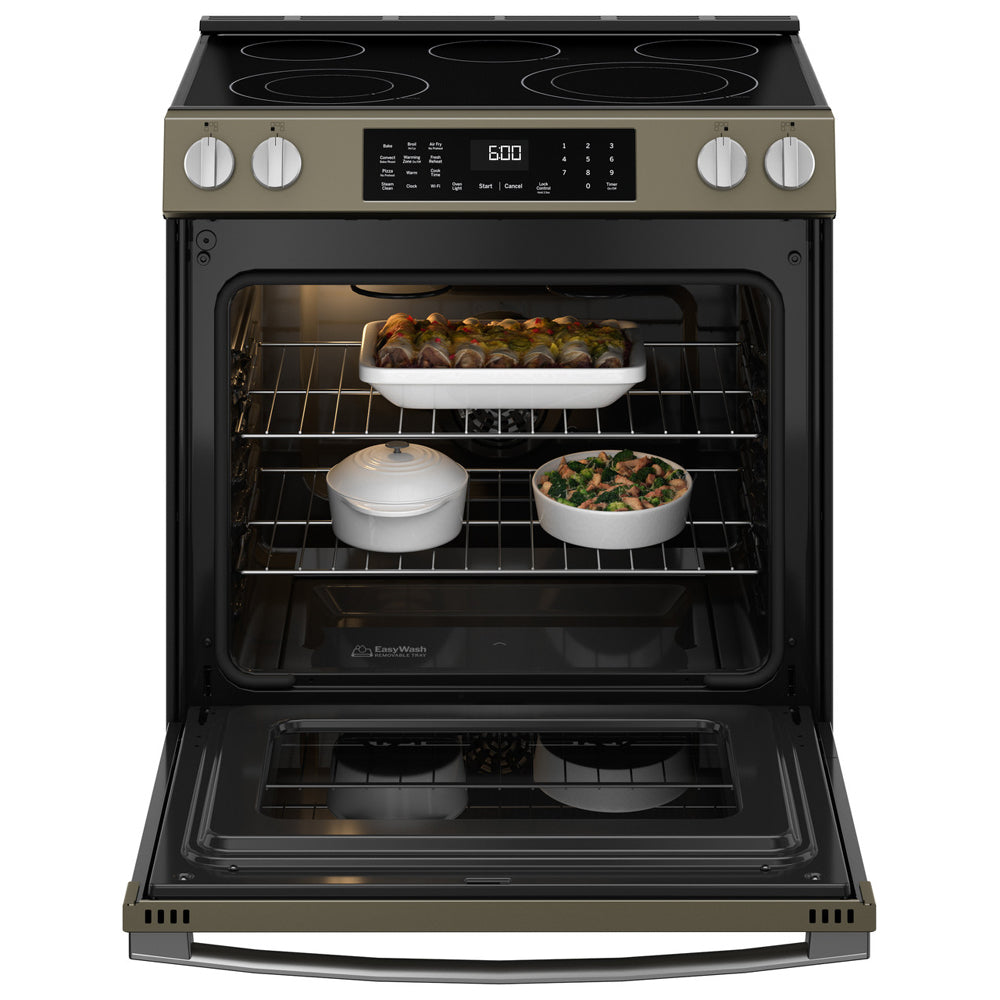5.3 CuFt Convection Slide-In Electric Range in Slate