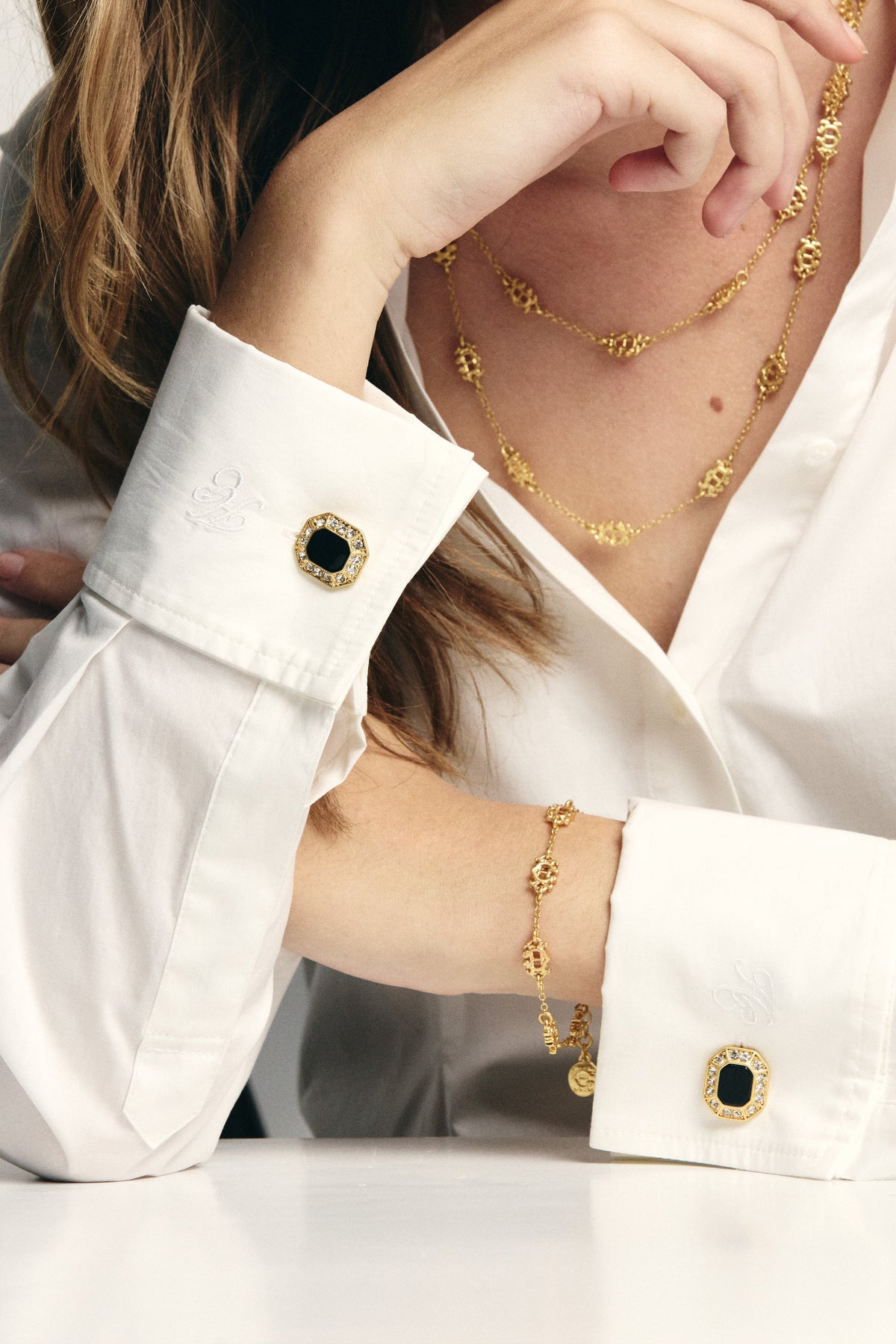 HC Luxury Cufflink (Onyx Gold)