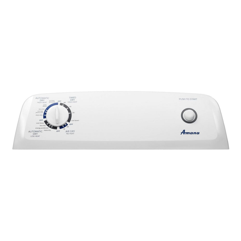 6.5 Cu-Ft White 29-inch Front Load Gas Dryer