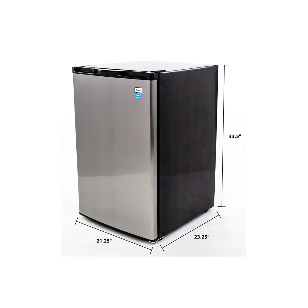21-inch Stainless Steel 4.5 Cu-Ft Compact Refrigerator