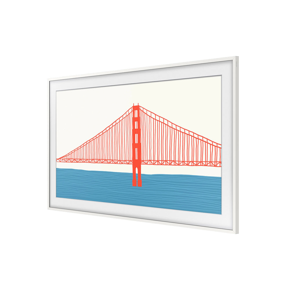 43-Inch Customizable Frame Bezel - Modern White
