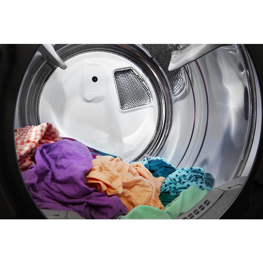7.4 CuFt Front-Load Stackable Vented Chrome Shadow Gas Dryer with Steam Cycles