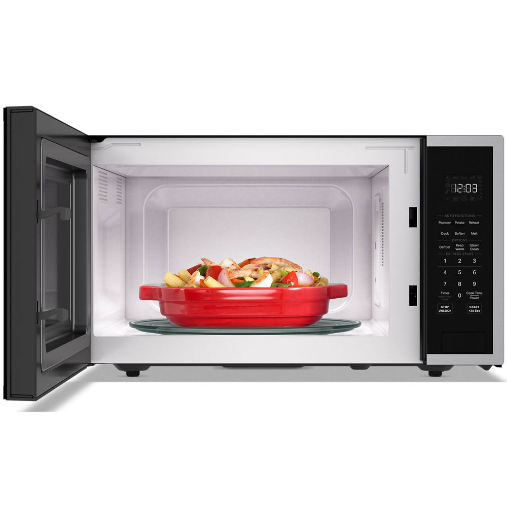 1.6 CuFt 1200 Watt Countertop Microwave in Stainless Steel