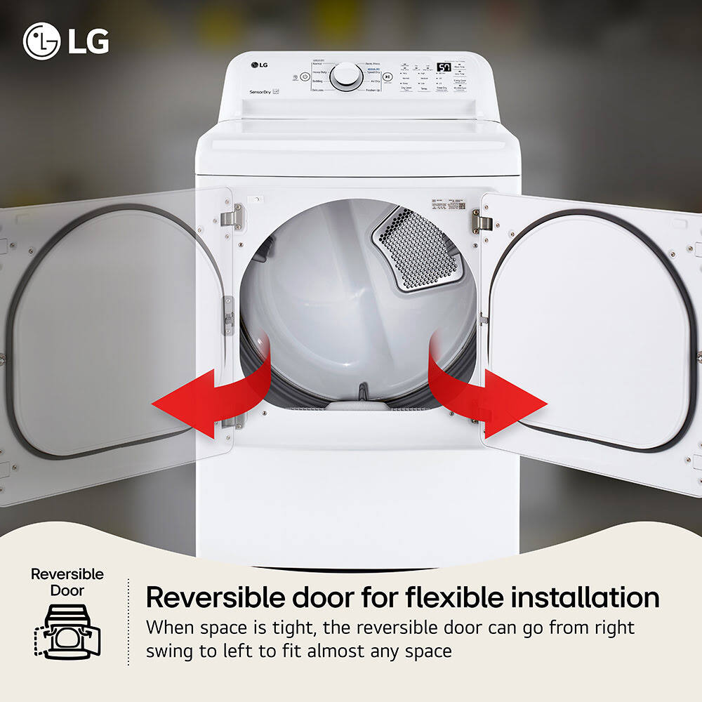 7.3 CuFt White Gas Dryer with Sensor Dry Technology