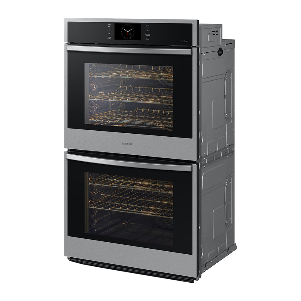 30" Double Wall Oven in Stainless Steel with Steam Cook