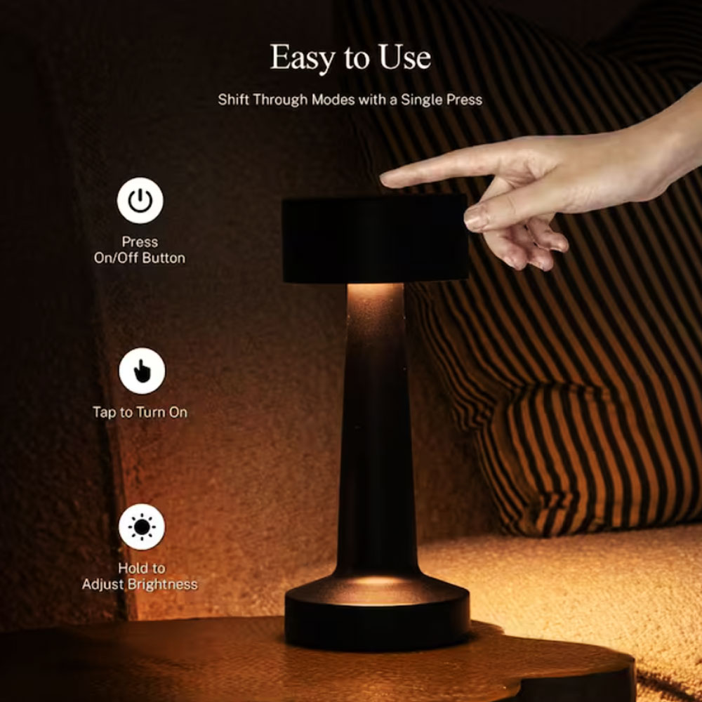 The Chelsea 8.4" Touch Control Rechargeable Lamp
