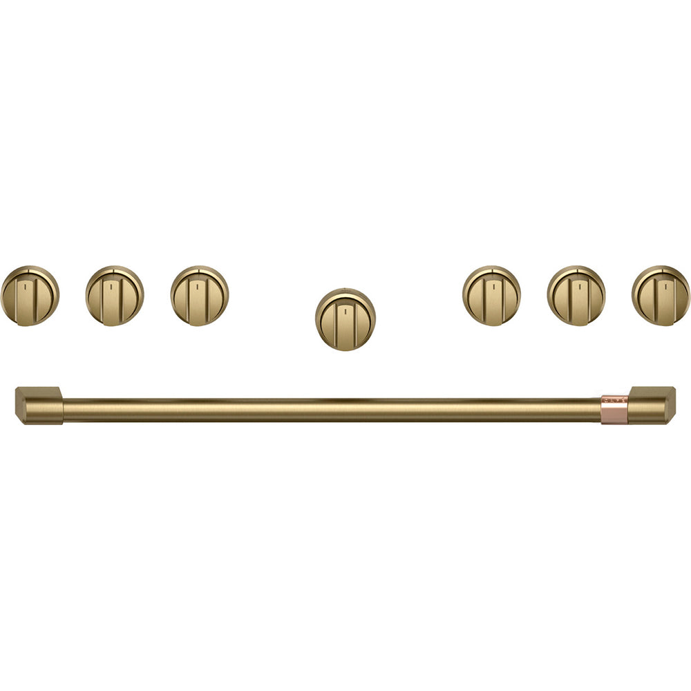 36" Handle & Knob Set for Pro Range and Range Top - Brushed Brass