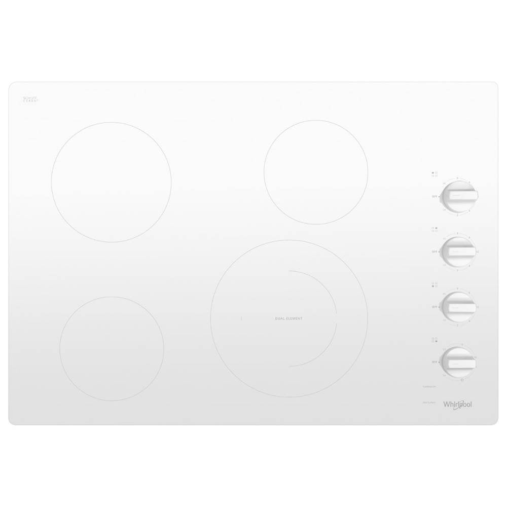 30-Inch 4-Element Radiant Electric Cooktop - White
