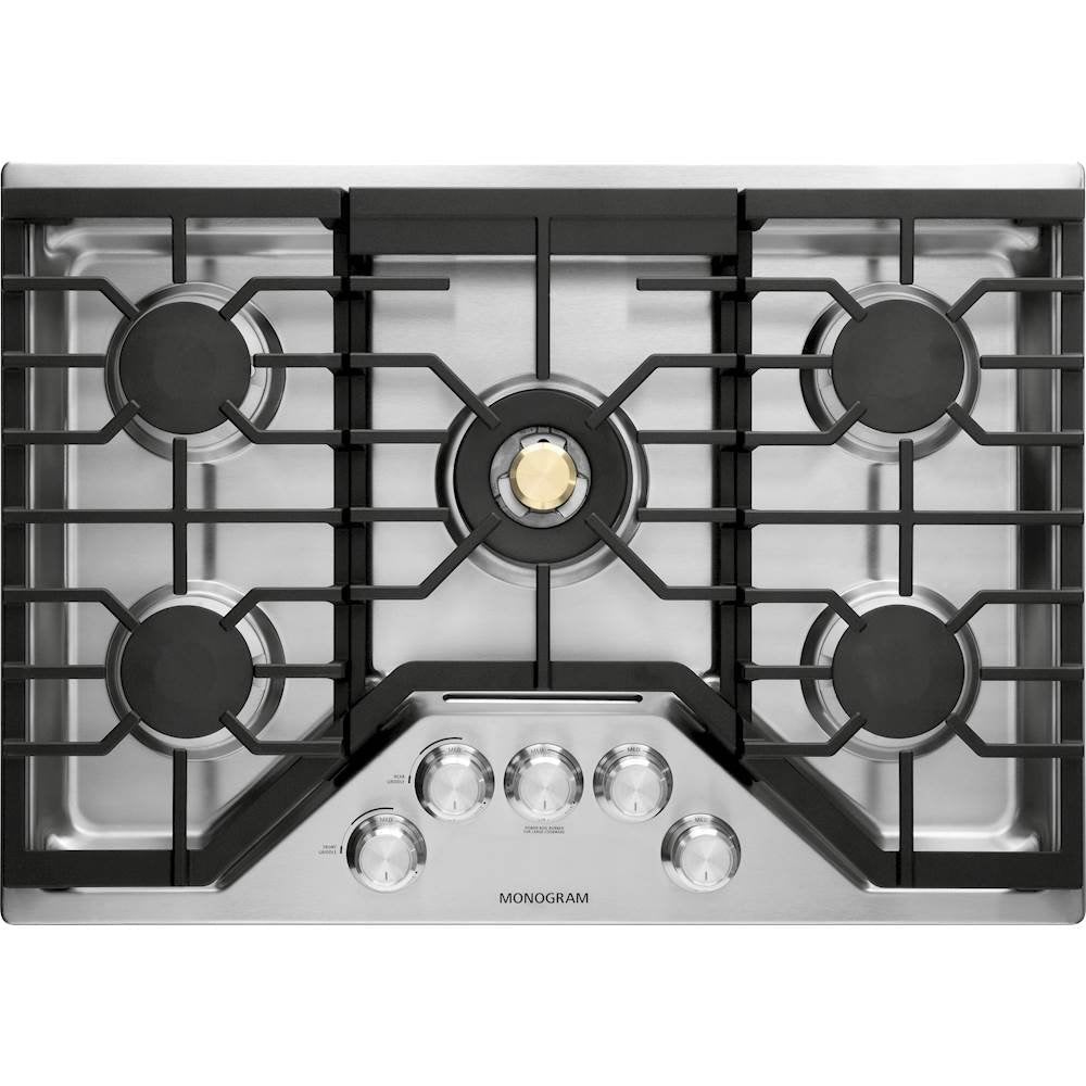 30-Inch Deep-Recessed Gas Cooktop - Stainless Steel