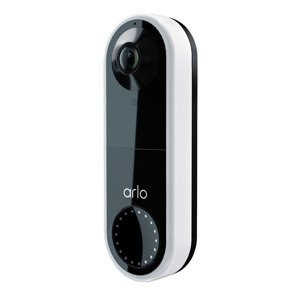 Wired Wi-Fi Smart Video Doorbell in White - Recertified