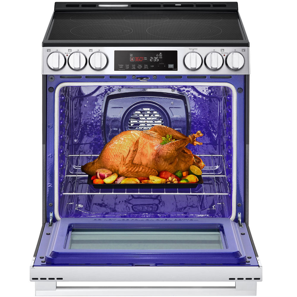 6.3 CuFt Electric Slide-In Range in Stainless Steel