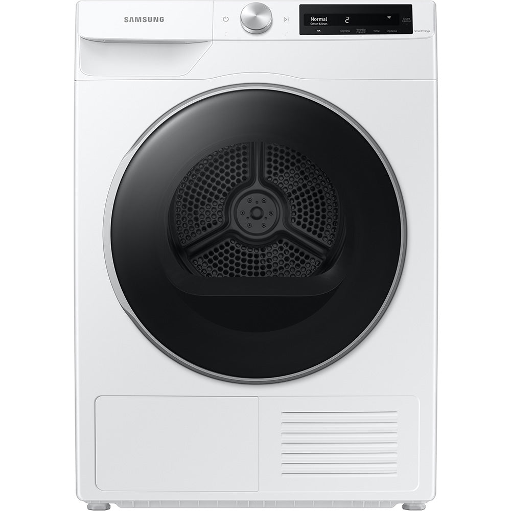 4.0 CuFt Smart Steam White Electric Dryer with Heat Pump Technology