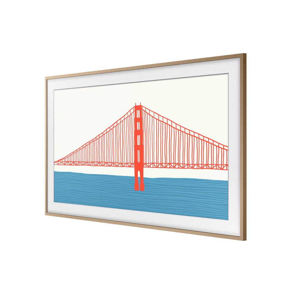 65" The Frame Customizable Bezel - Modern Teak
